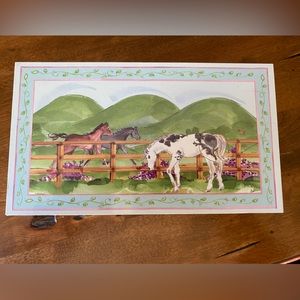 Horsey jewelry box.